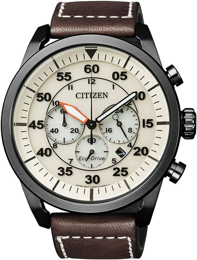 Citizen Cronógrafo Eco-Drive (Correa de Piel)